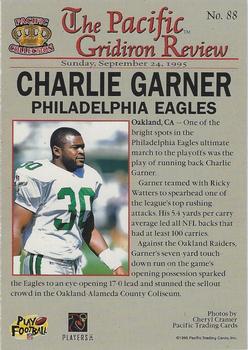 1996 Pacific Gridiron - Platinum #88 Charlie Garner Back