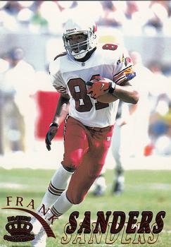 1996 Pacific Gridiron - Red #4 Frank Sanders Front