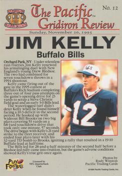 1996 Pacific Gridiron - Red #12 Jim Kelly Back