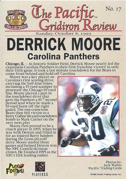1996 Pacific Gridiron - Red #17 Derrick Moore Back
