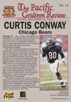 1996 Pacific Gridiron - Red #18 Curtis Conway Back