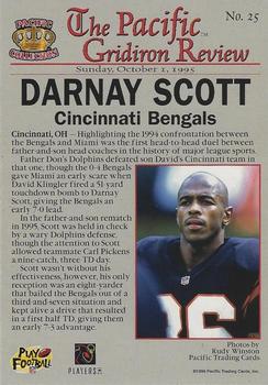 1996 Pacific Gridiron - Red #25 Darnay Scott Back
