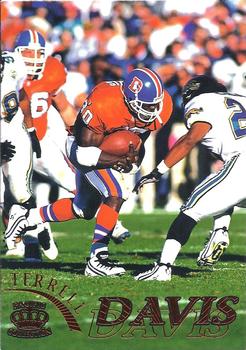 1996 Pacific Gridiron - Red #35 Terrell Davis Front