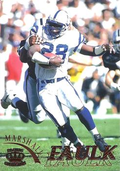 1996 Pacific Gridiron - Red #55 Marshall Faulk Front