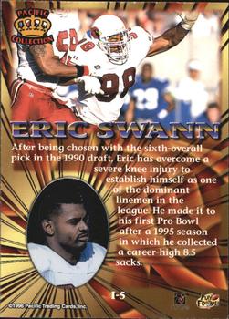 1996 Pacific Invincible - Bronze #I-5 Eric Swann Back