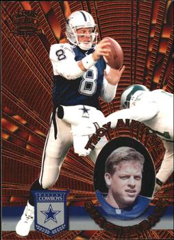 1996 Pacific Invincible - Bronze #I-36 Troy Aikman Front
