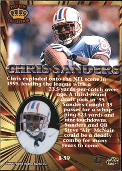1996 Pacific Invincible - Bronze #I-59 Chris Sanders Back