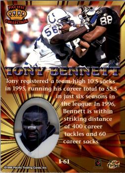 1996 Pacific Invincible - Bronze #I-61 Tony Bennett Back