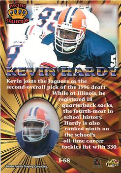 1996 Pacific Invincible - Bronze #I-68 Kevin Hardy Back