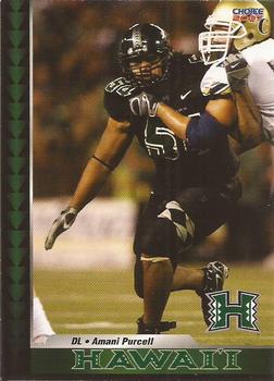 2007 Choice Hawaii Warriors #17 Amani Purcell Front