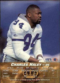 1994 Pacific #2 Charles Haley Back