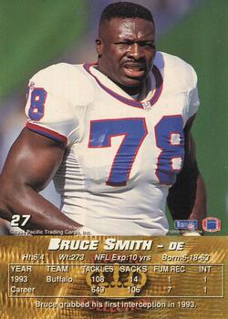 1994 Pacific #27 Bruce Smith Back