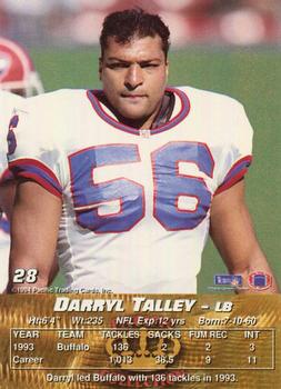 1994 Pacific #28 Darryl Talley Back