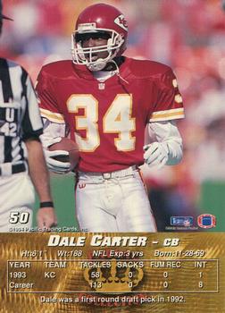 1994 Pacific #50 Dale Carter Back