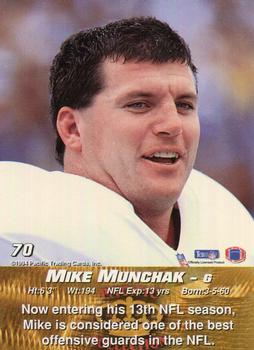 1994 Pacific #70 Mike Munchak Back