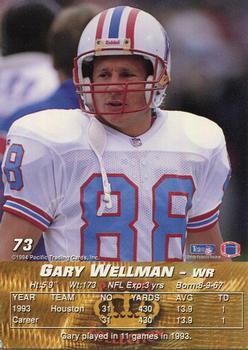 1994 Pacific #73 Gary Wellman Back