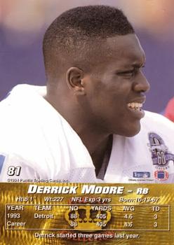 1994 Pacific #81 Derrick Moore Back