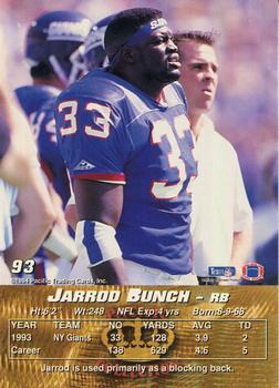 1994 Pacific #93 Jarrod Bunch Back