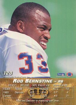 1994 Pacific #120 Rod Bernstine Back