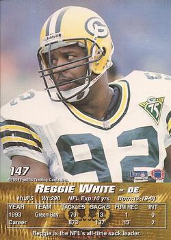 1994 Pacific #147 Reggie White Back