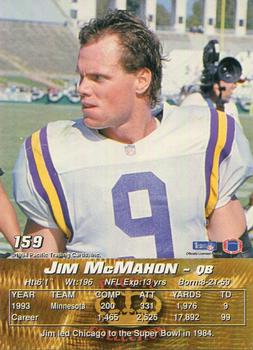 1994 Pacific #159 Jim McMahon Back
