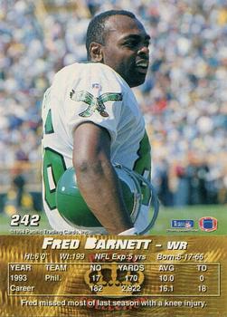 1994 Pacific #242 Fred Barnett Back