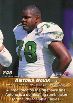 1994 Pacific #246 Antone Davis Back