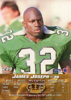 1994 Pacific #249 James Joseph Back