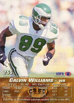 1994 Pacific #255 Calvin Williams Back