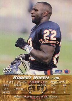 1994 Pacific #277 Robert Green Back