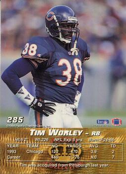 1994 Pacific #285 Tim Worley Back