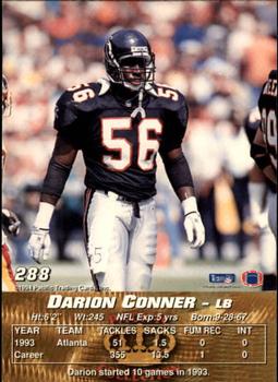 1994 Pacific #288 Darion Conner Back