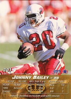 1994 Pacific #301 Johnny Bailey Back