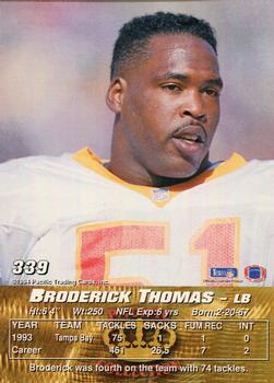 1994 Pacific #339 Broderick Thomas Back
