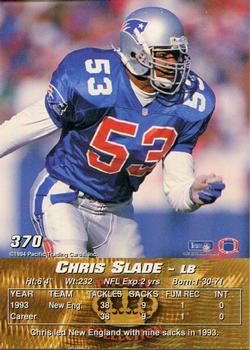 1994 Pacific #370 Chris Slade Back