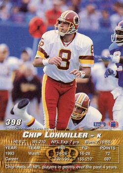 1994 Pacific #398 Chip Lohmiller Back