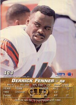 1994 Pacific #404 Derrick Fenner Back