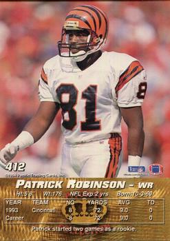 1994 Pacific #412 Patrick Robinson Back