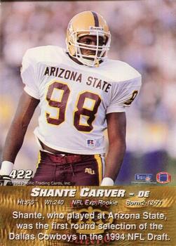 1994 Pacific #422 Shante Carver Back