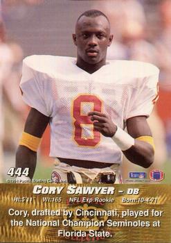 1994 Pacific #444 Corey Sawyer Back