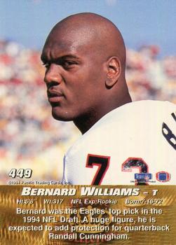 1994 Pacific #449 Bernard Williams Back