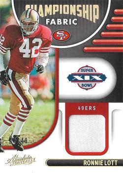 2022 Panini Absolute - Championship Fabric Gold #CF-12 Ronnie Lott Front