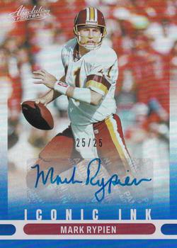 2022 Panini Absolute - Iconic Ink Blue #II-MR Mark Rypien Front