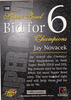 1996 Pinnacle - Foil #188 Jay Novacek Back