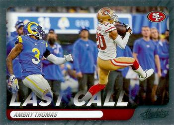 2022 Panini Absolute - Last Call #LC-19 Ambry Thomas Front