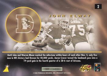 1996 Pinnacle Mint - Bronze #2 John Elway Back