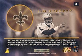 1996 Pinnacle Mint - Bronze #8 Jim Everett Back
