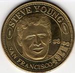 1996 Pinnacle Mint - Coins Gold Plated #6 Steve Young Front