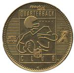 1996 Pinnacle Mint - Coins Gold Plated #9 Brett Favre Back