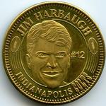 1996 Pinnacle Mint - Coins Gold Plated #10 Jim Harbaugh Front